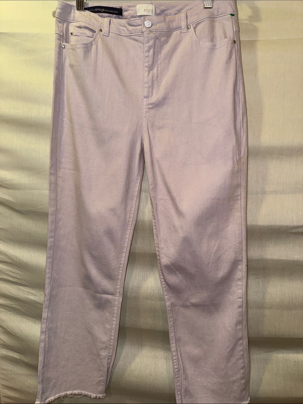 ecru Pastel Lavender Straight leg Jeans